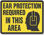 Ear Protection Sign